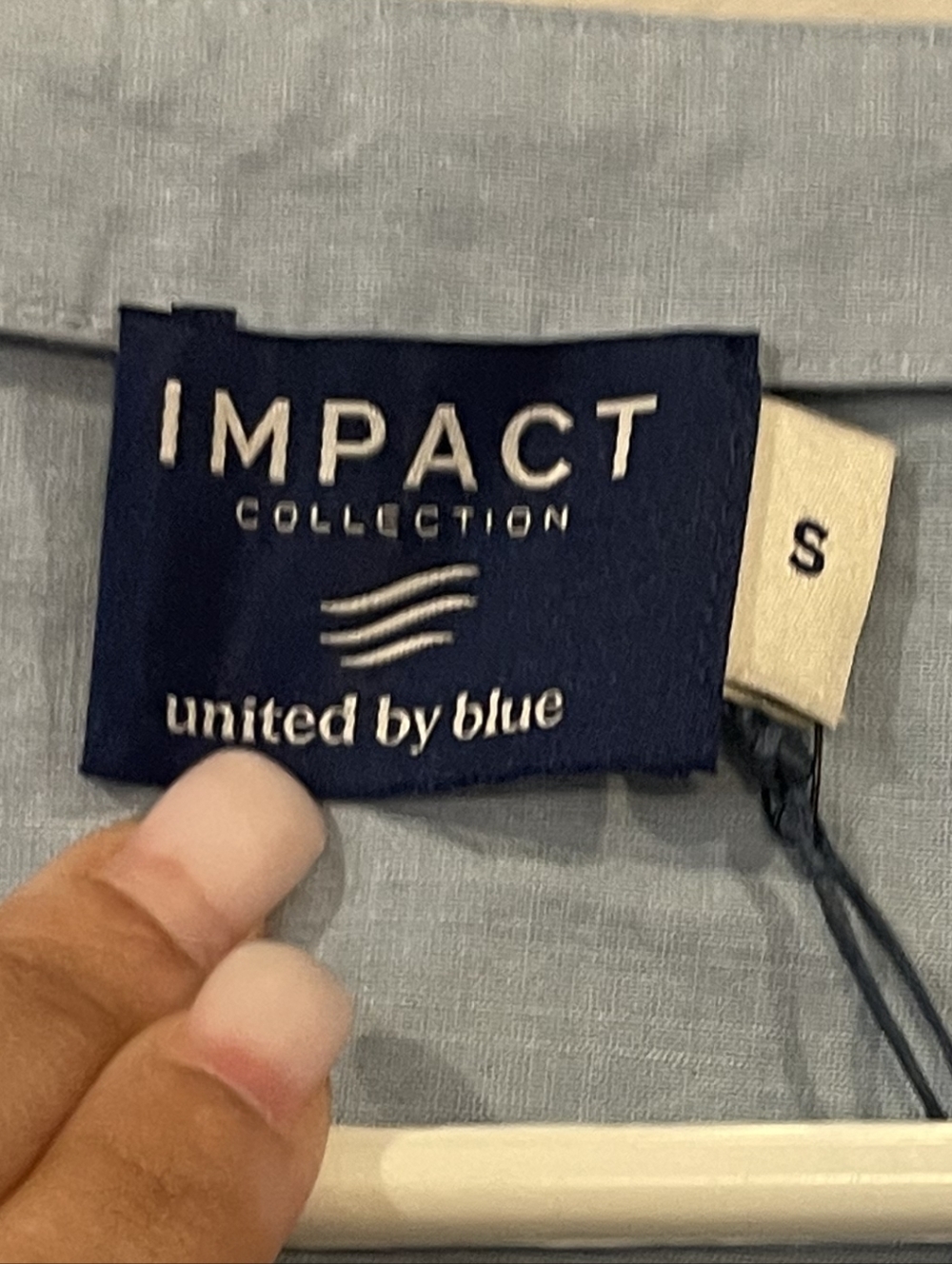NWT United By Blue Impact Collection Womens Blue Tiered Long Sleeve Mini Dress - Picture 3 of 5